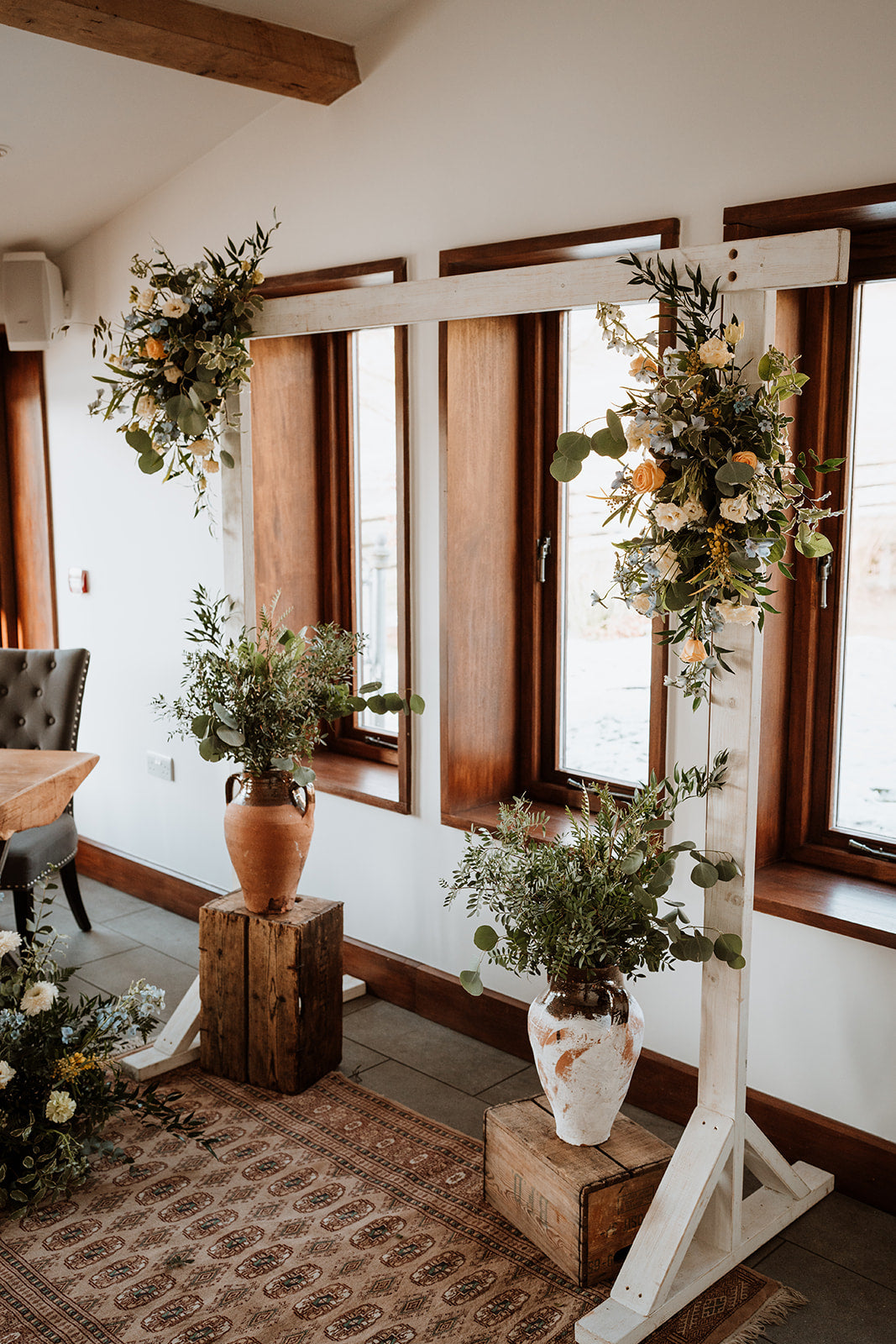 White Washed Wooden Backdrop