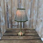 LED Table Lamp With Green Shade