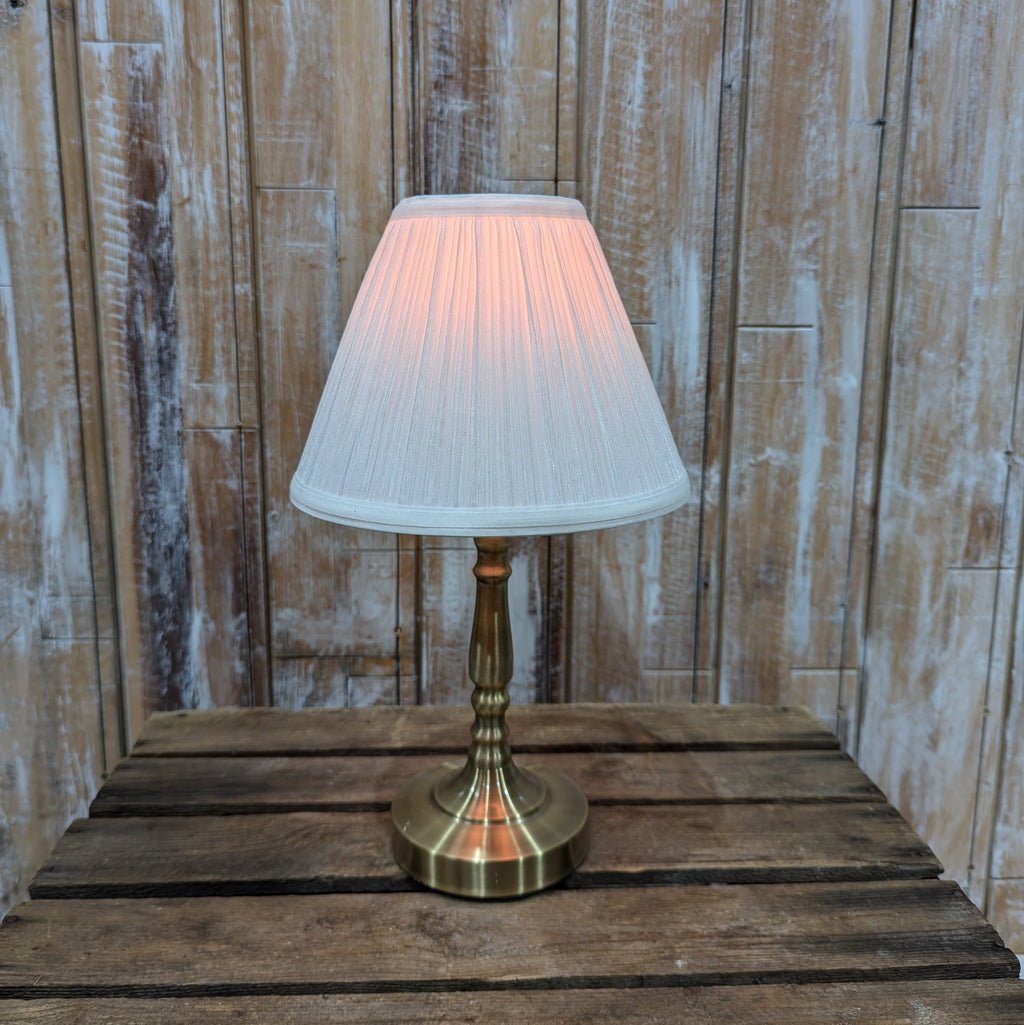 LED Table Lamp With White Shade