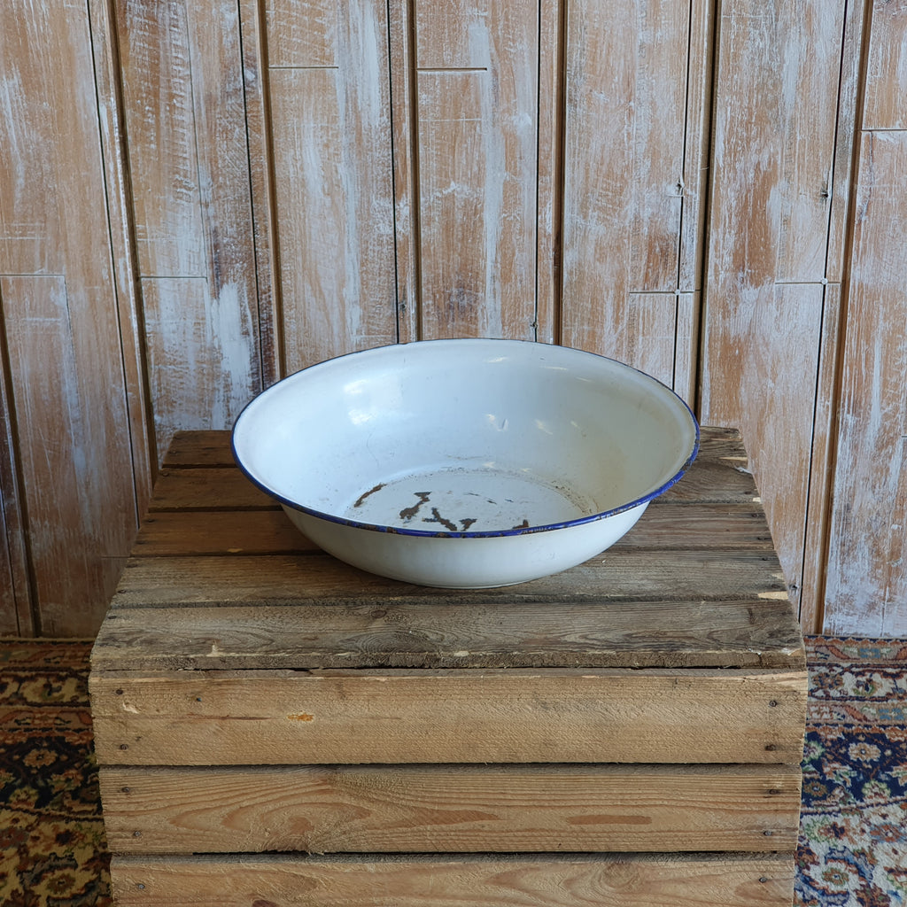 White Enamel Bowl